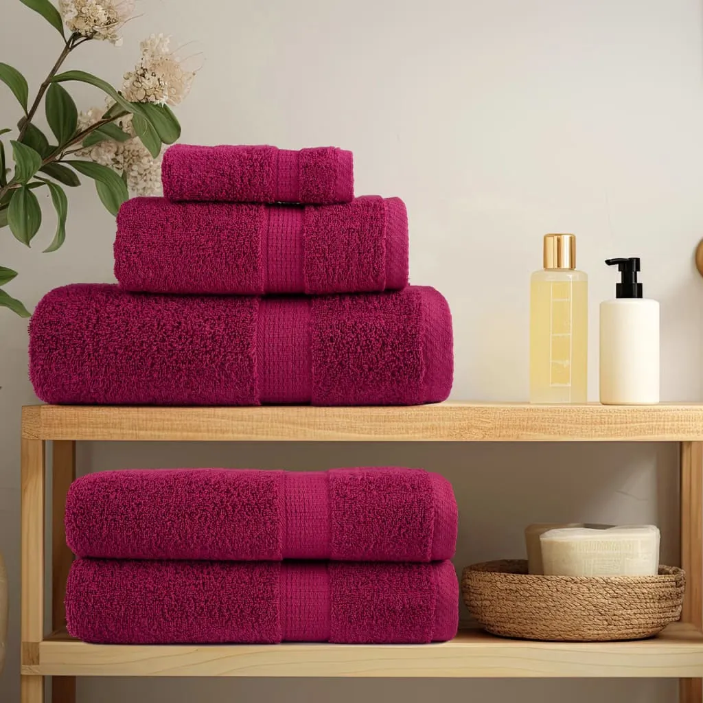 Premium Hand Towels 2pcs Bordeaux 50x100cm 600gsm 100% Cotton