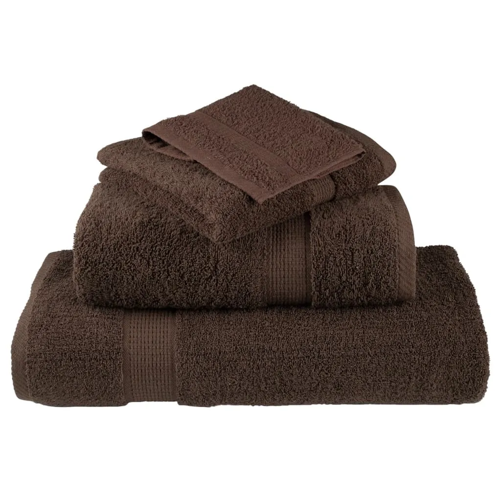 Premium Shower Towels 4pcs Brown 70x140cm 600gsm 100% Cotton