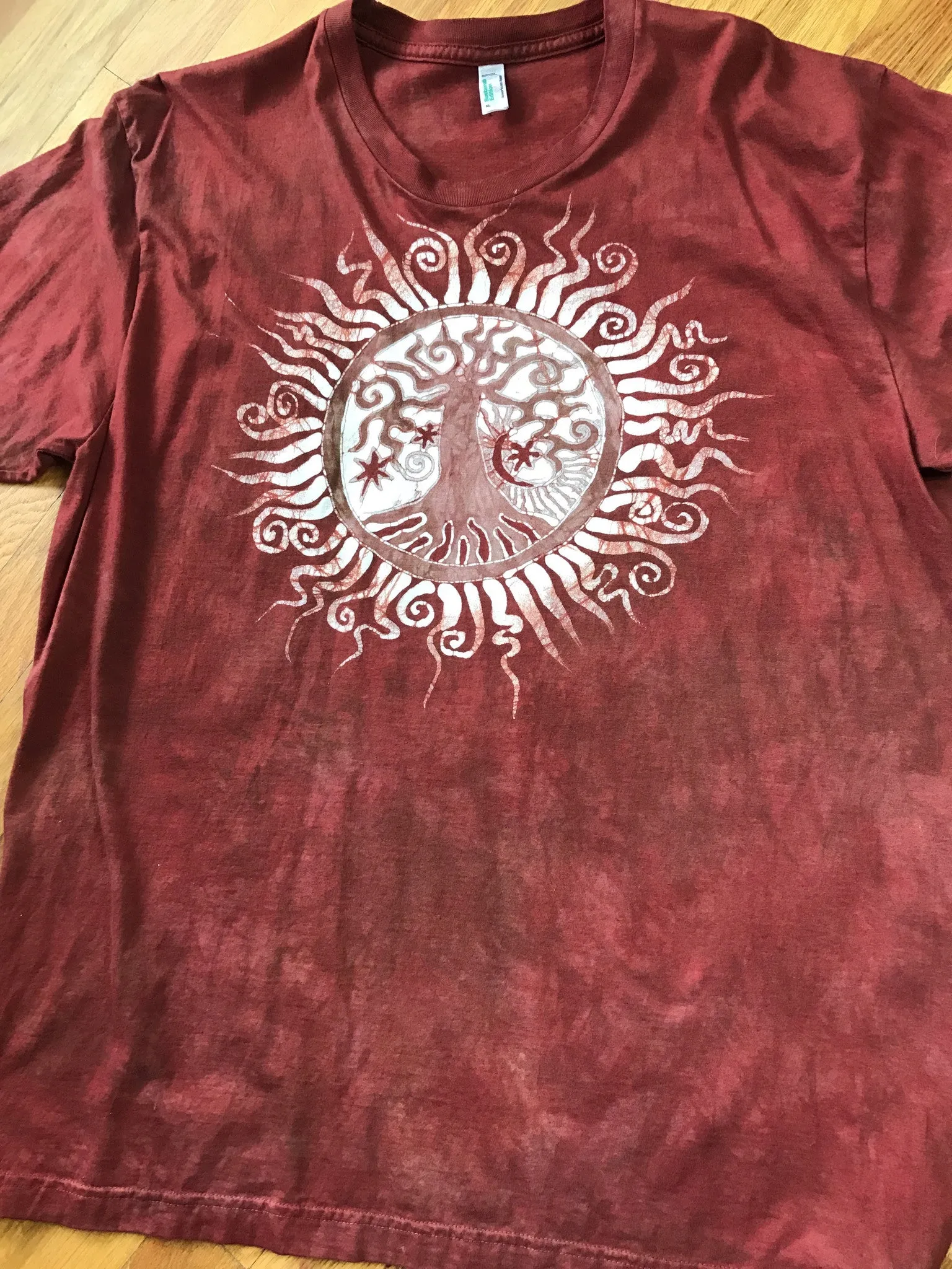 Red Roots Tree of Life Organic Tshirt