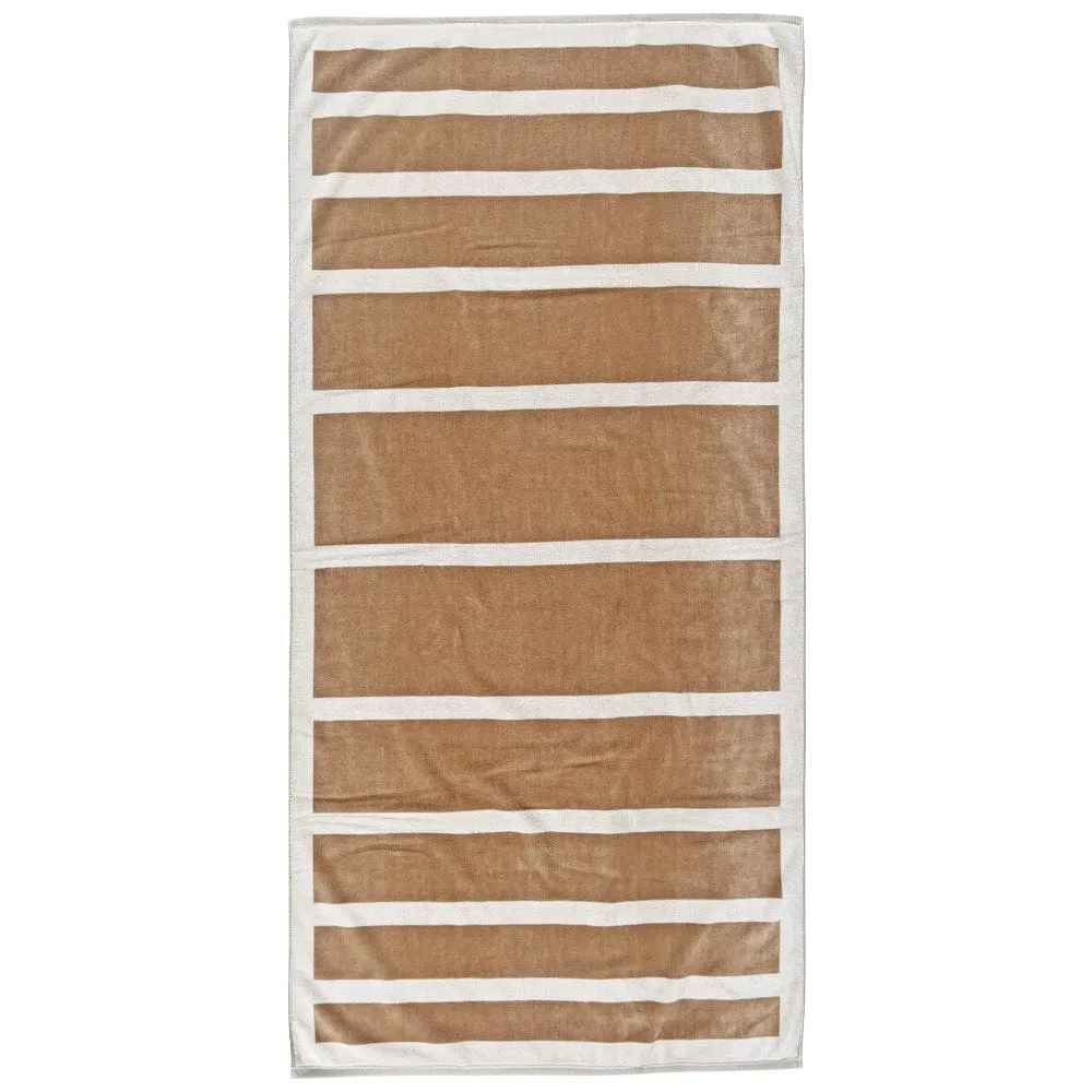 Reversible Framed Stripe Towel