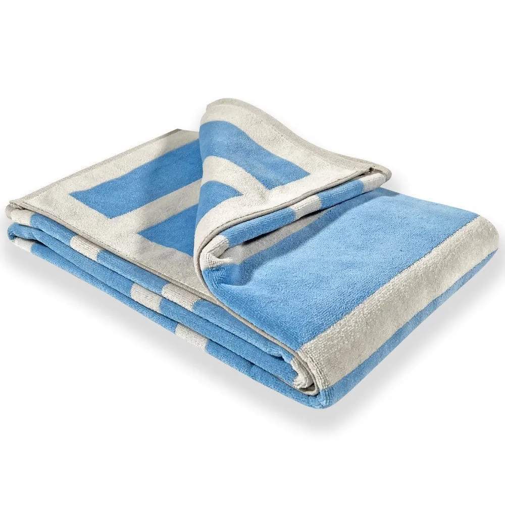 Reversible Framed Stripe Towel