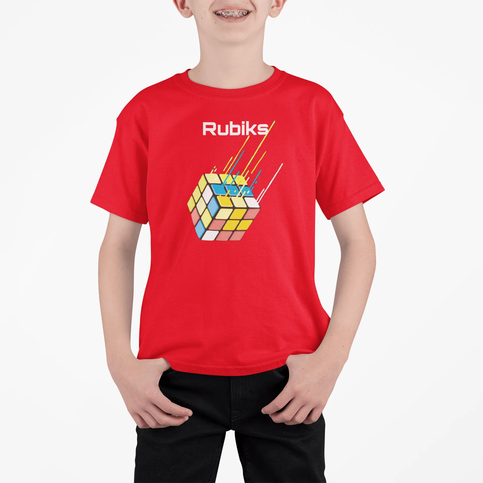 Rubik Cube-ik Boy's T Shirt for Kids D21