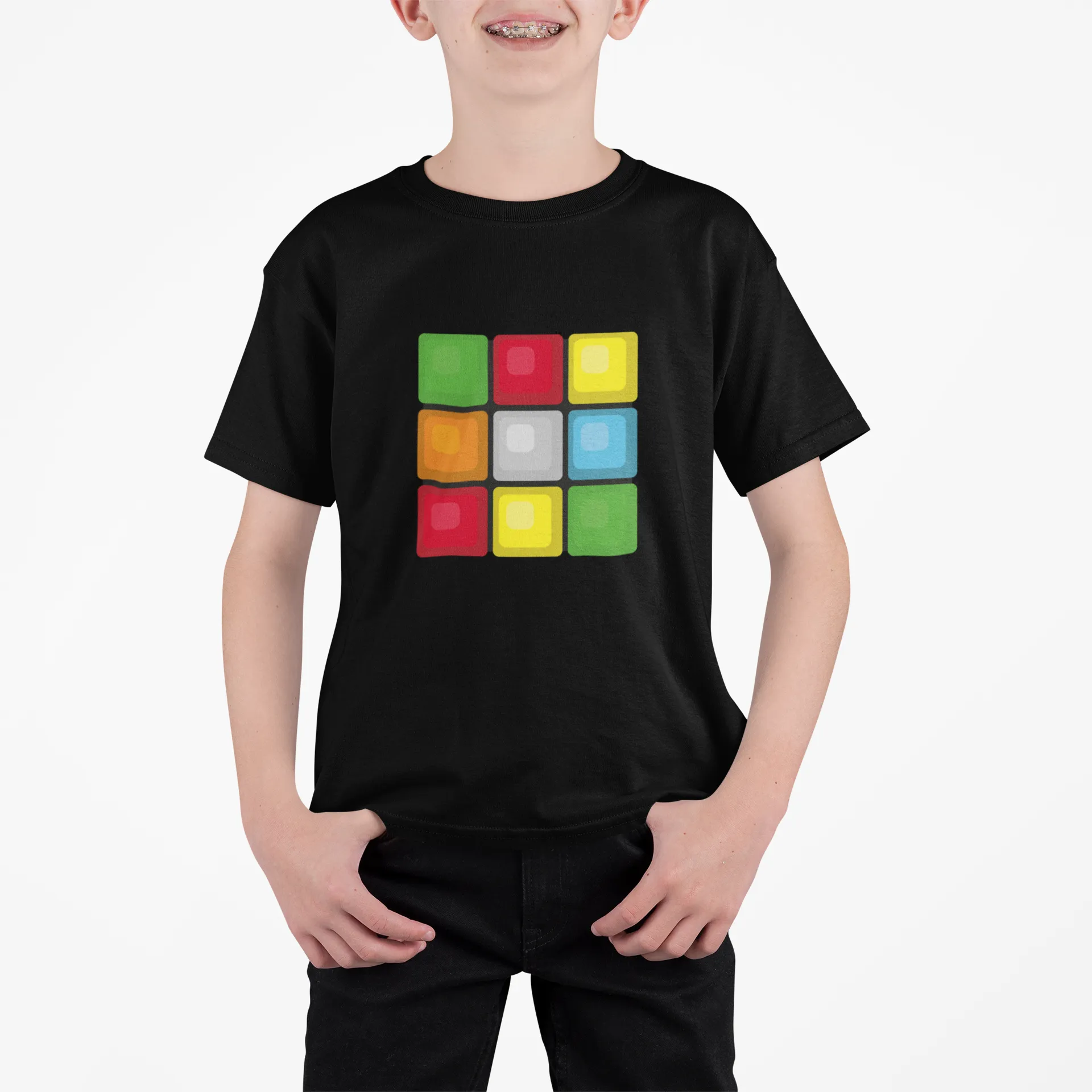 Rubik Cube-ik Boy's T Shirt for Kids D21