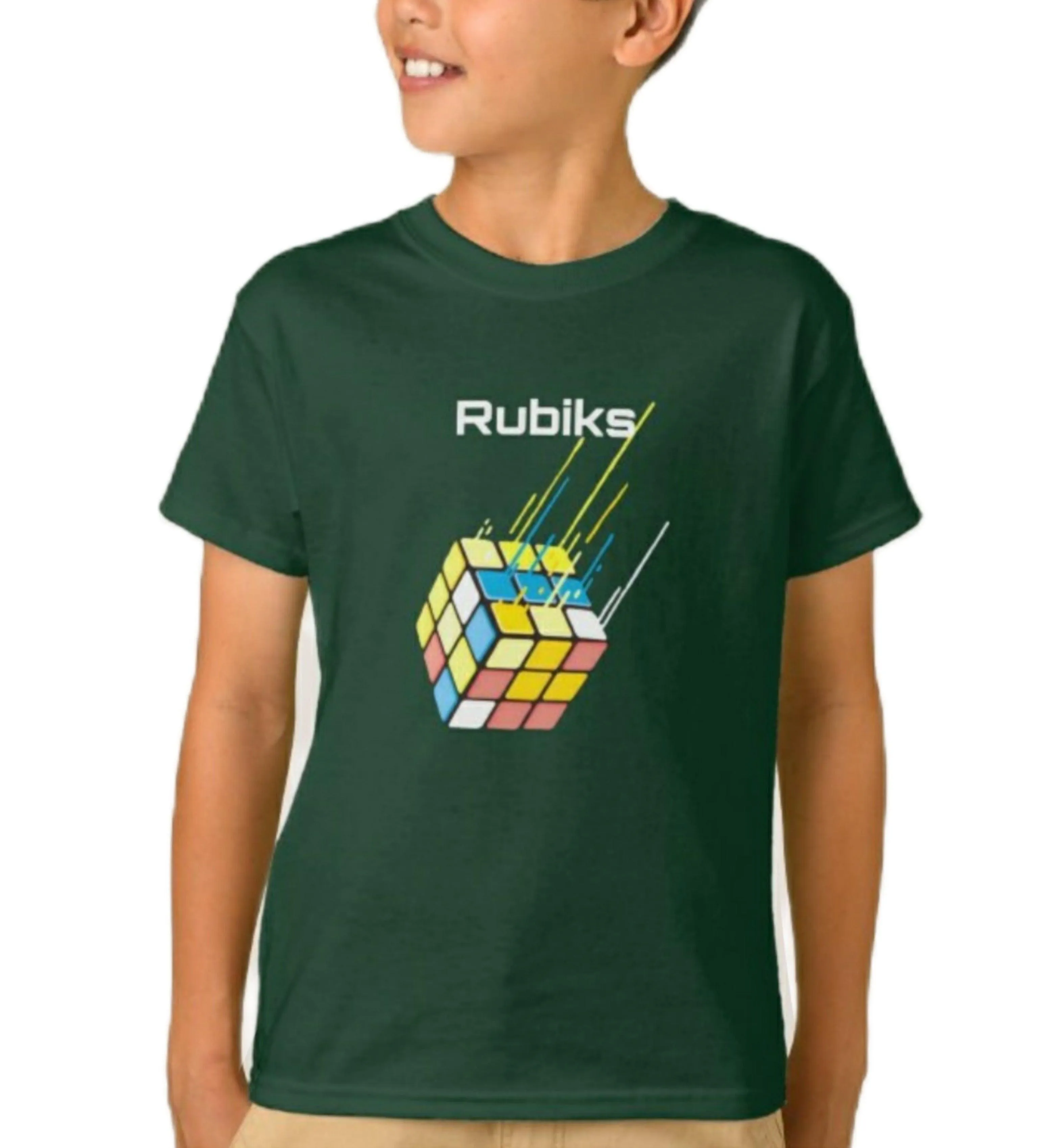 Rubik Cube-ik Boy's T Shirt for Kids D21