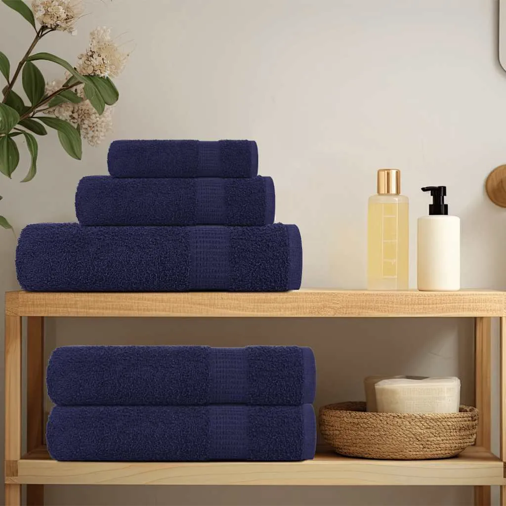 Sauna Towels 10 pcs Navy Blue 80x200 cm 360 gsm 100% Cotton