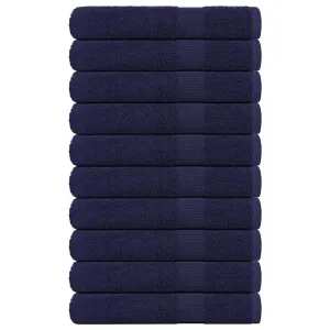 Sauna Towels 10 pcs Navy Blue 80x200 cm 360 gsm 100% Cotton