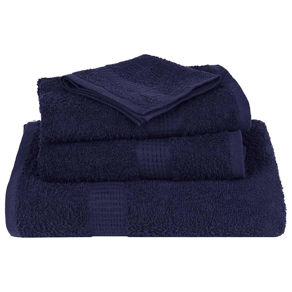 Sauna Towels 10 pcs Navy Blue 80x200 cm 360 gsm 100% Cotton