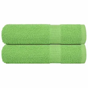 Shower Towels 2 pcs Apple Green 70x140 cm 360 gsm 100% Cotton