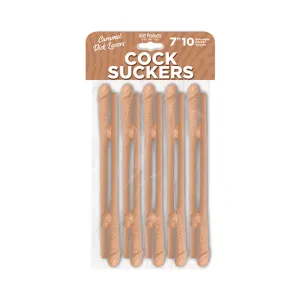 Skins Pecker Straws Caramel Lovers (10-Pack)