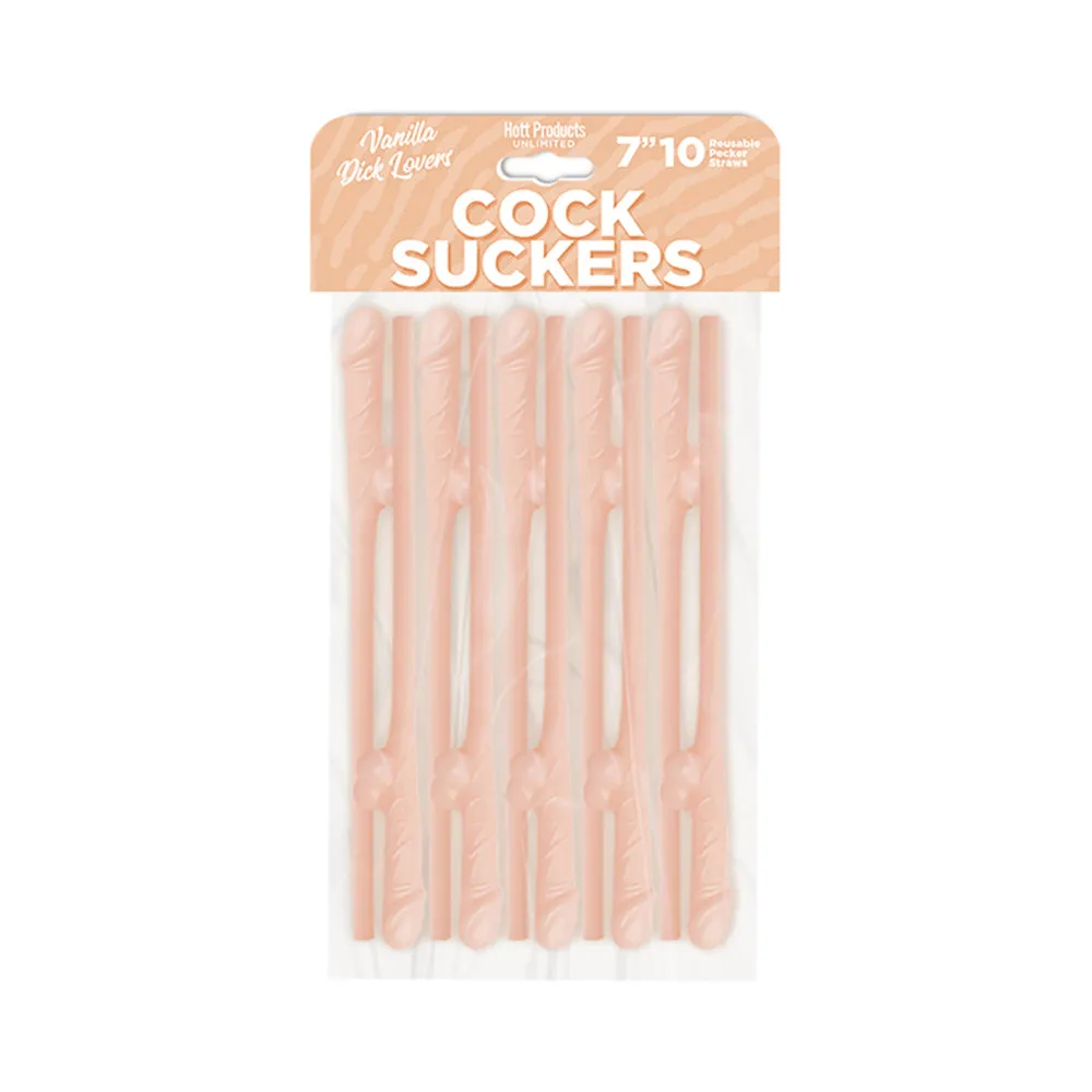 Skins Pecker Straws Vanilla Lovers (10-Pack)