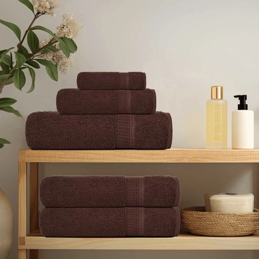 Soap Towels 10 pcs Brown 30x30 cm 360 gsm 100% Cotton