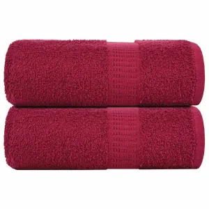 Soap Towels 2 pcs Bordeaux 30x30 cm 360 gsm 100% Cotton