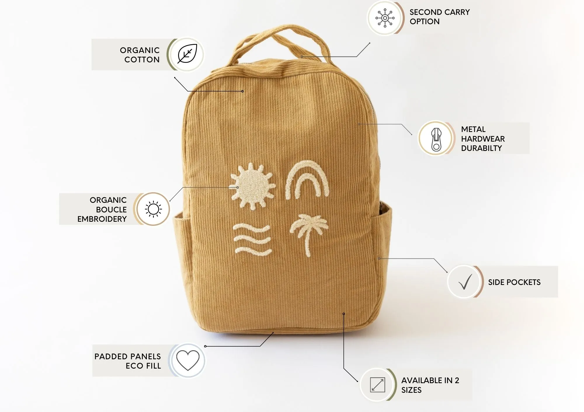 Solstice Organic Backpack - Honey