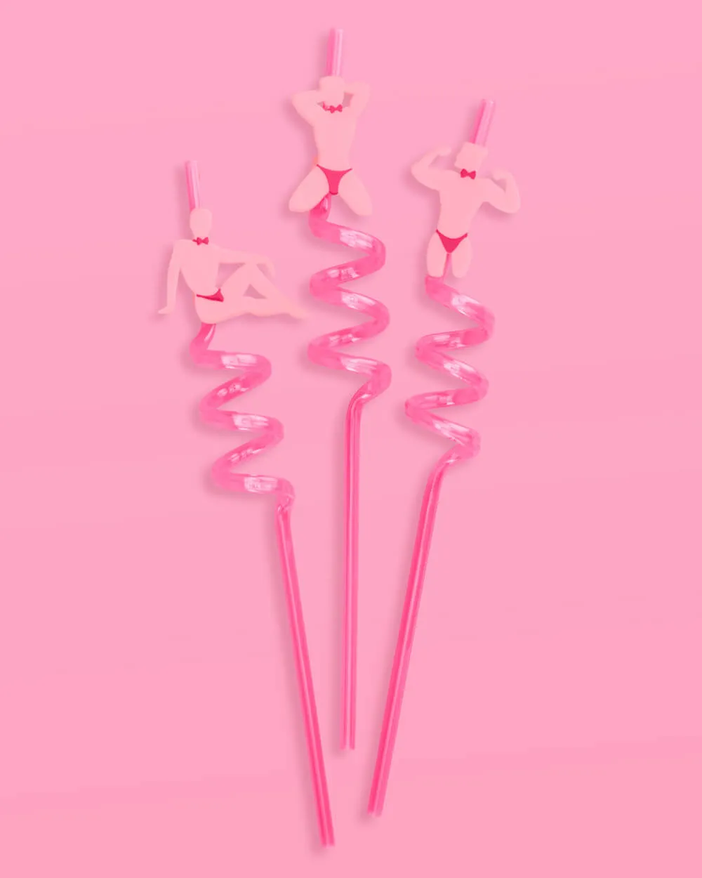 Strip Tease Straws - 12 reusable straws