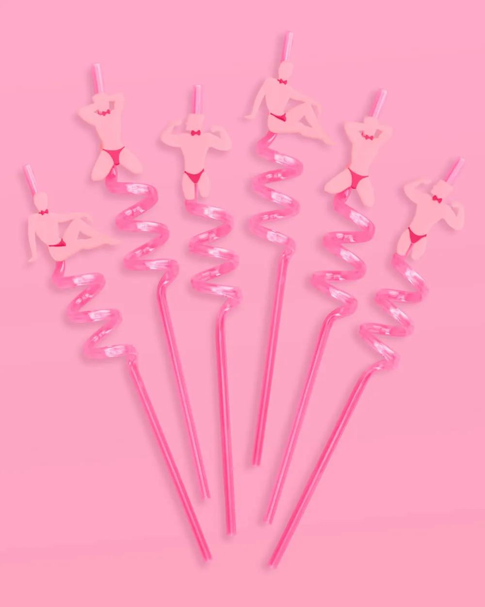 Strip Tease Straws - 12 reusable straws