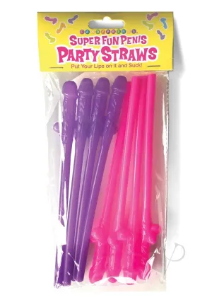 Super Fun Penis Party Straws 8 Pk