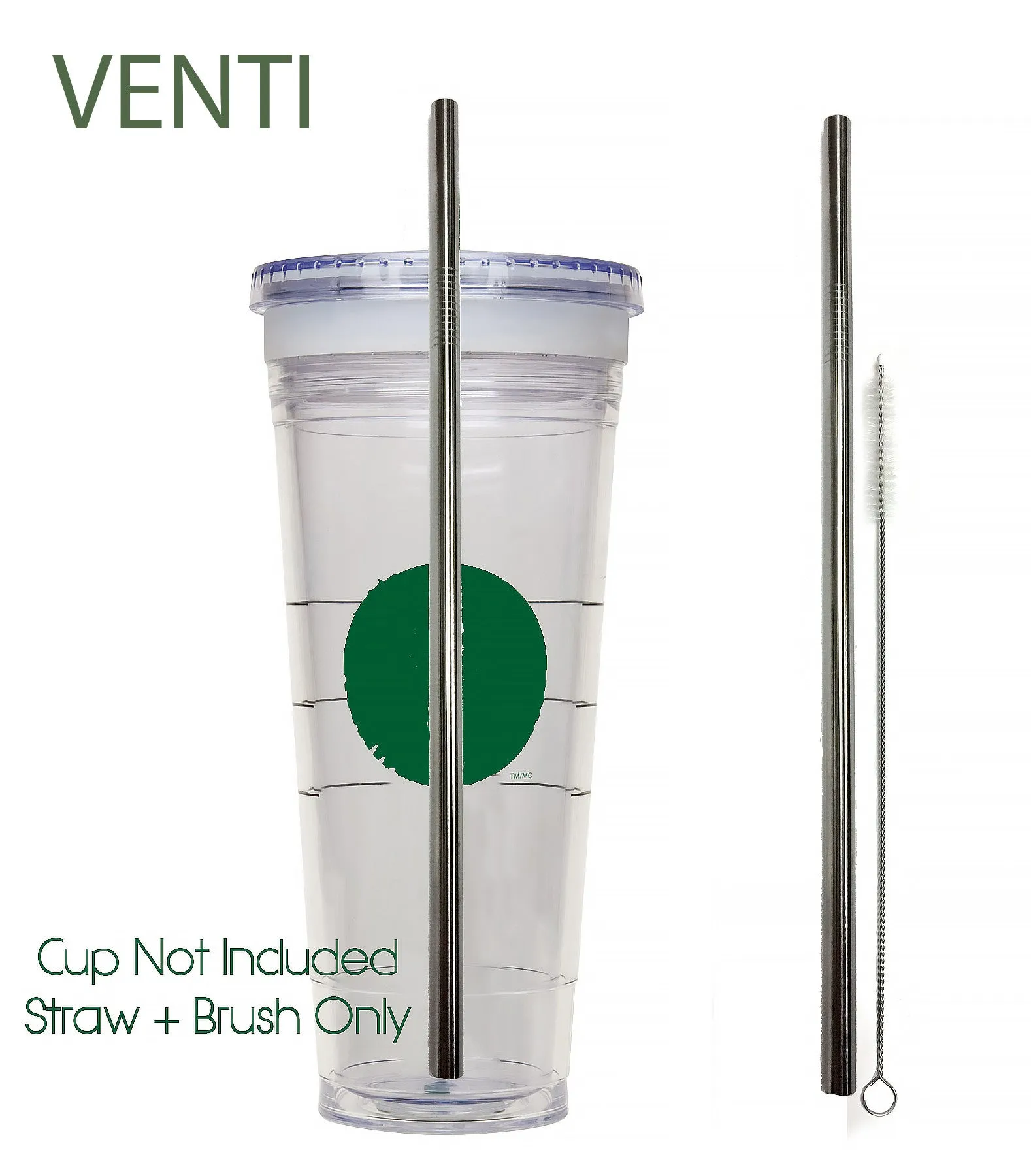 Travel Cup Stainless Steel Drinking Straws - Starbucks Style