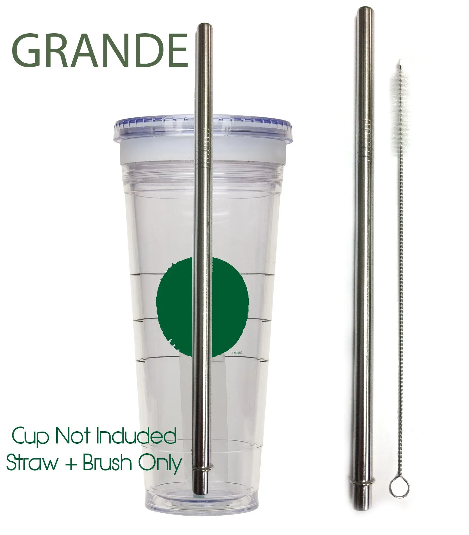 Travel Cup Stainless Steel Drinking Straws - Starbucks Style