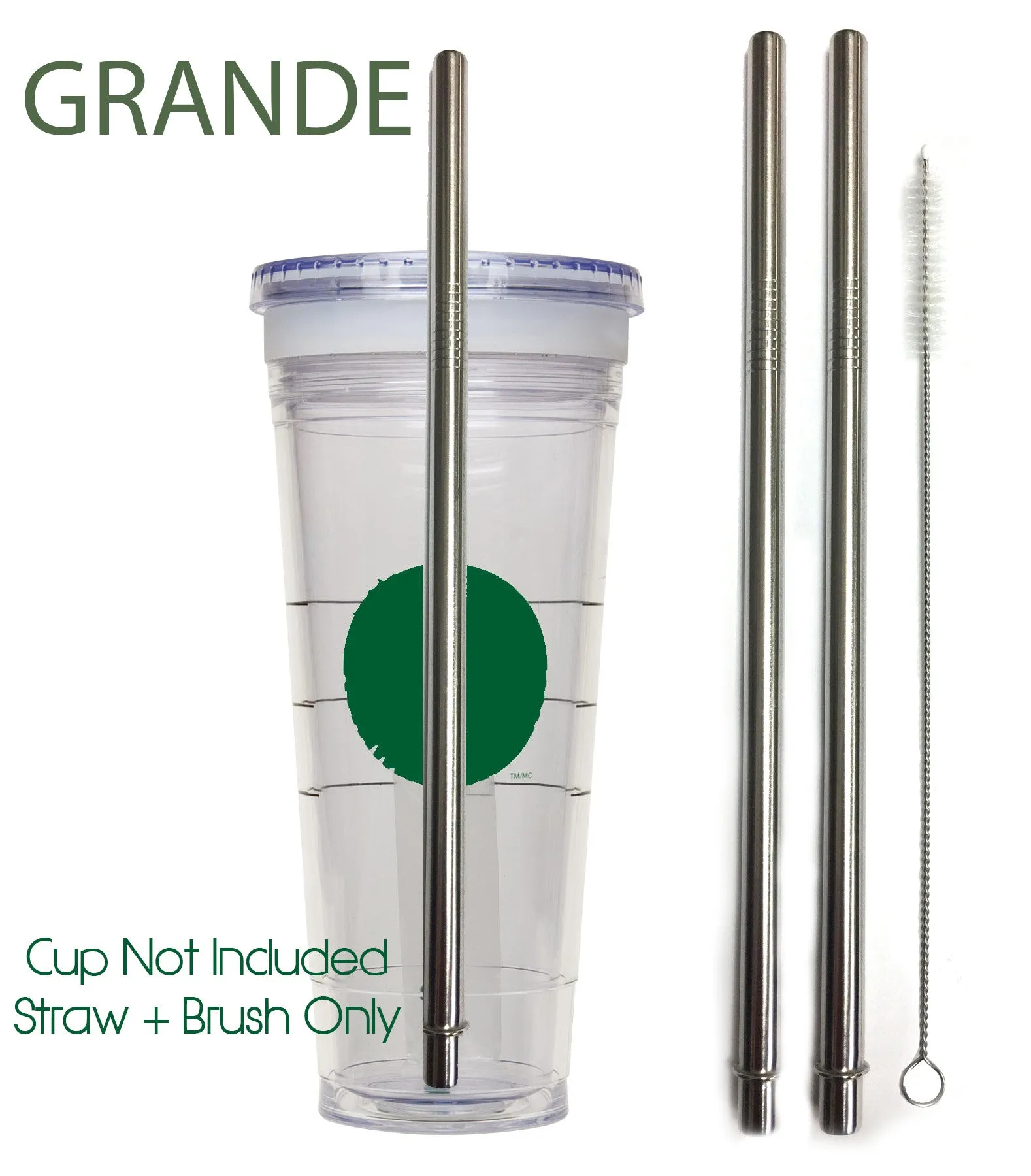 Travel Cup Stainless Steel Drinking Straws - Starbucks Style