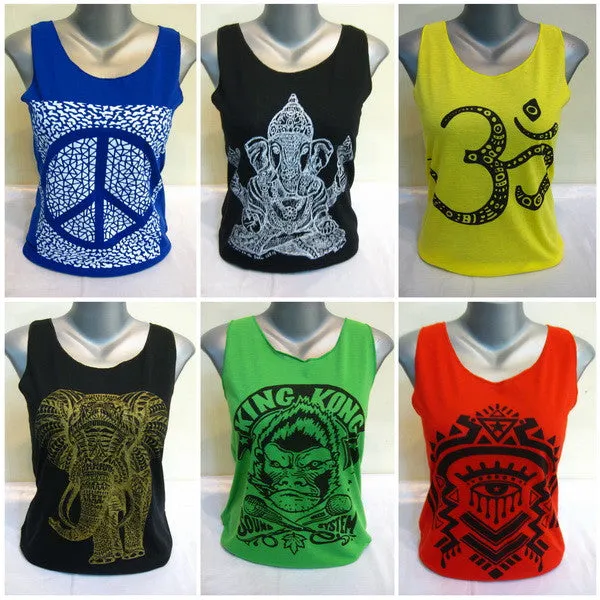 Wholesale Set of 10 Thai Super Soft Womens Tshirts Tank Top