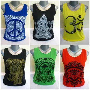 Wholesale Set of 10 Thai Super Soft Womens Tshirts Tank Top